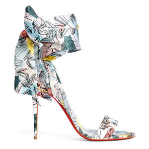 Christian Louboutin Sandale Du Desert 100 Shoes It Up Blue Sandal Heel Pump 38.5